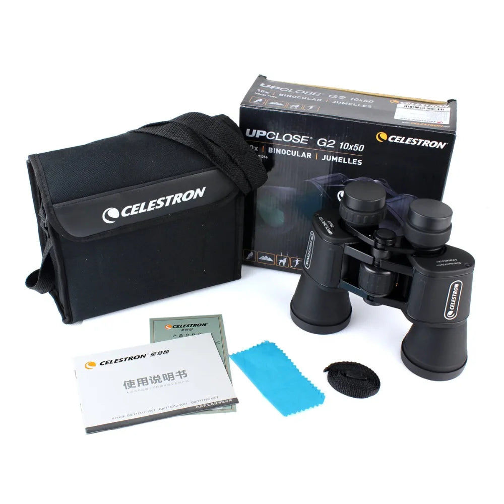 Celestron UpClose G2 Porro Binoculars - Multi-Coated Optics with BAK4 Prism