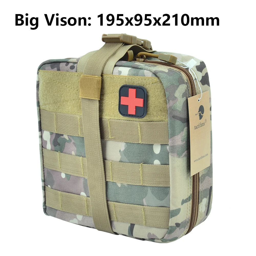 TACTIFANS Tactical First Aid Pouch - MOLLE Compatible IFAK Medical Kit Bag
