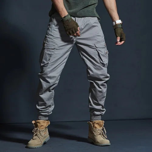 Men's Tactical Cargo Pants - Multi-Pocket Cotton Combat Trousers