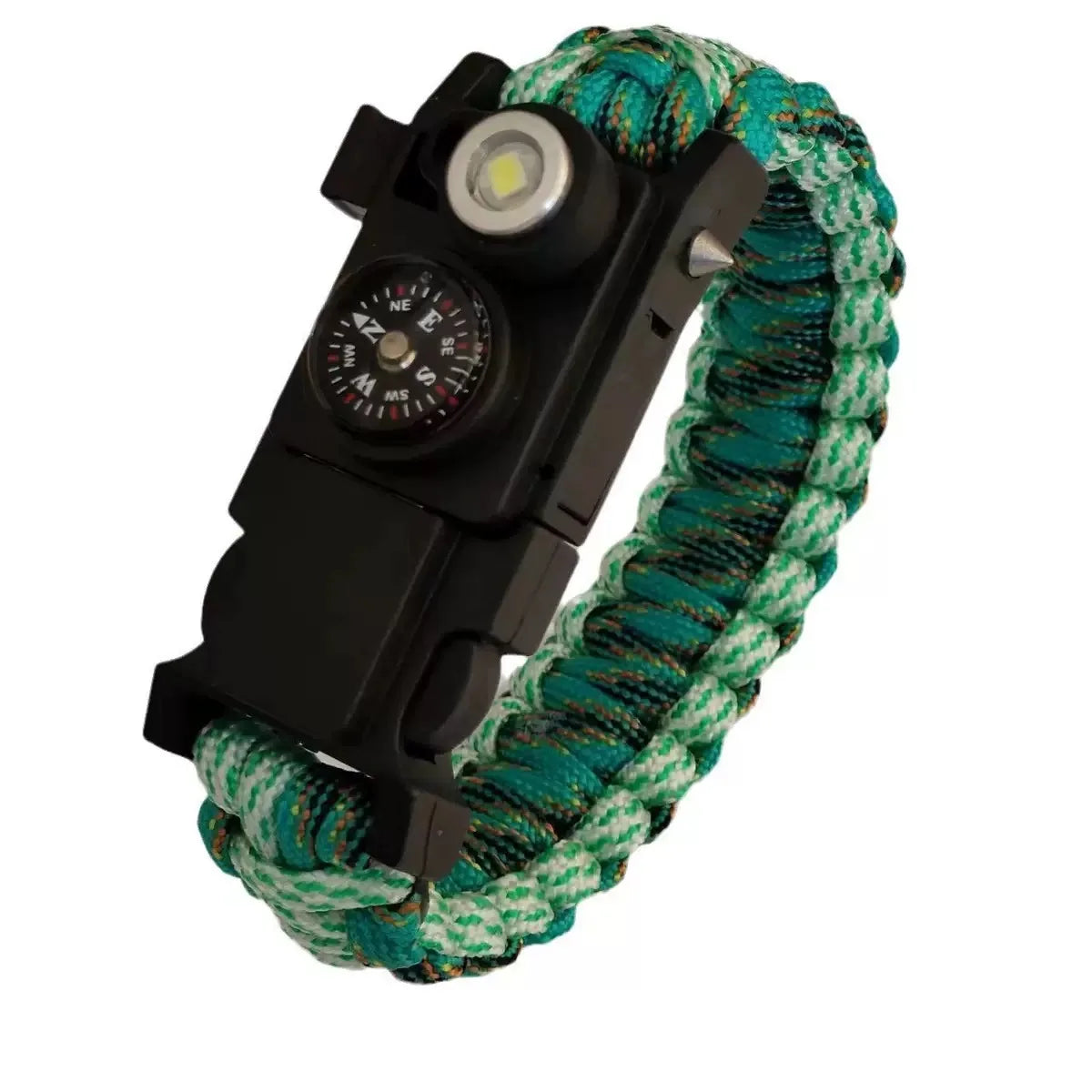 LED Paracord Survival Bracelet - Waterproof Emergency 550 Cord with Light
