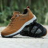 Men's Suede Leather Hiking Shoes - Waterproof Outdoor Trail Shoes for Hunting & Trekking