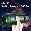 Professional 80x100 HD Monocular Telescope with Tripod & Phone Adapter