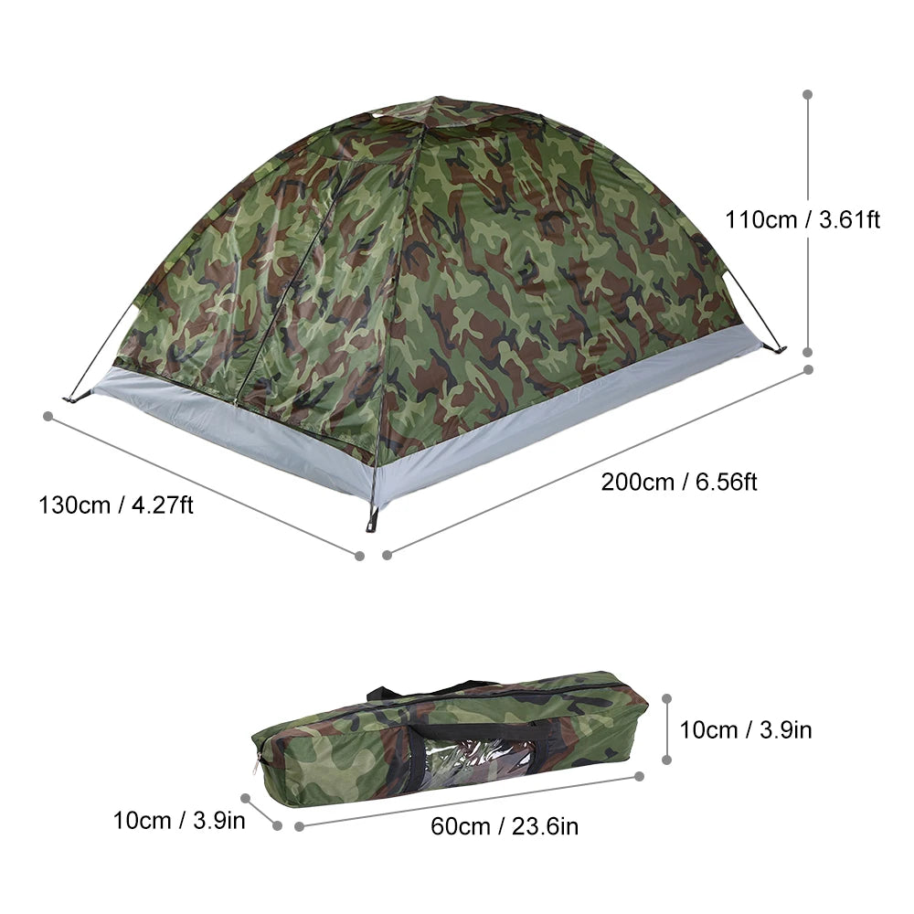 1-2 Person Waterproof Camping Tent - UV Protection Portable Outdoor Shelter