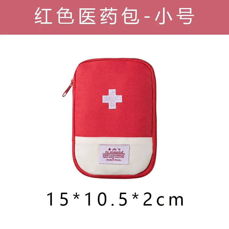 Portable Medicine Organizer - Compact First Aid Kit Storage Bag for Travel
