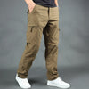 Men's Winter Tactical Cargo Pants - Double Layer Fleece Lined