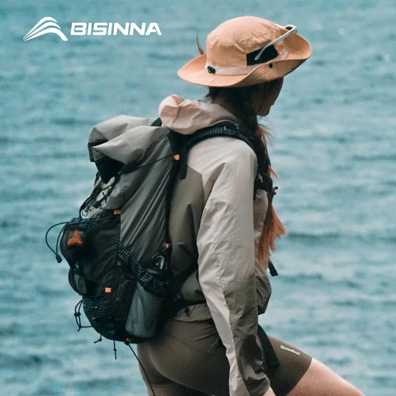 BISINNA 35L Ultralight Camping Backpack - Expandable 25+10L Hiking Pack for Men & Women