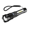 30W P50 COB LED Flashlight - Rechargeable High-Power Torch with Power Display