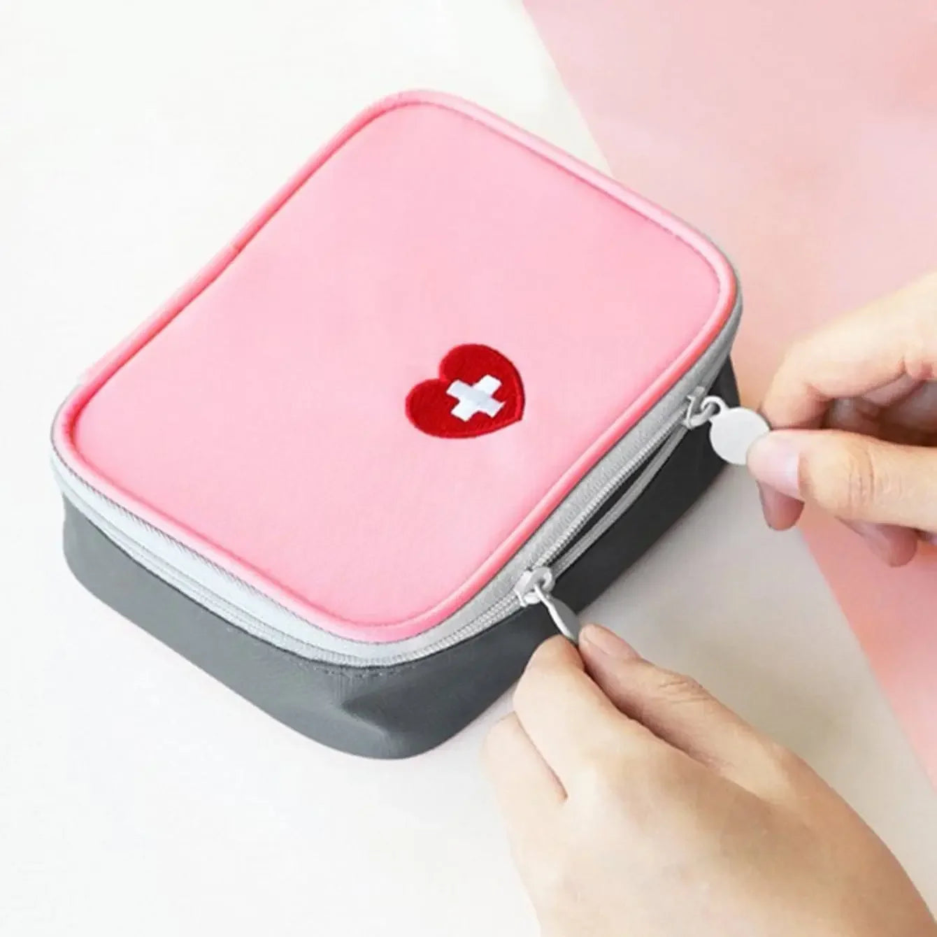 Portable First Aid Storage Box - Emergency Medical Organizer for Travel, Camping & Home