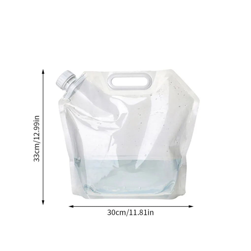 5L Collapsible Water Container - Portable Camping Water Jug with Handle