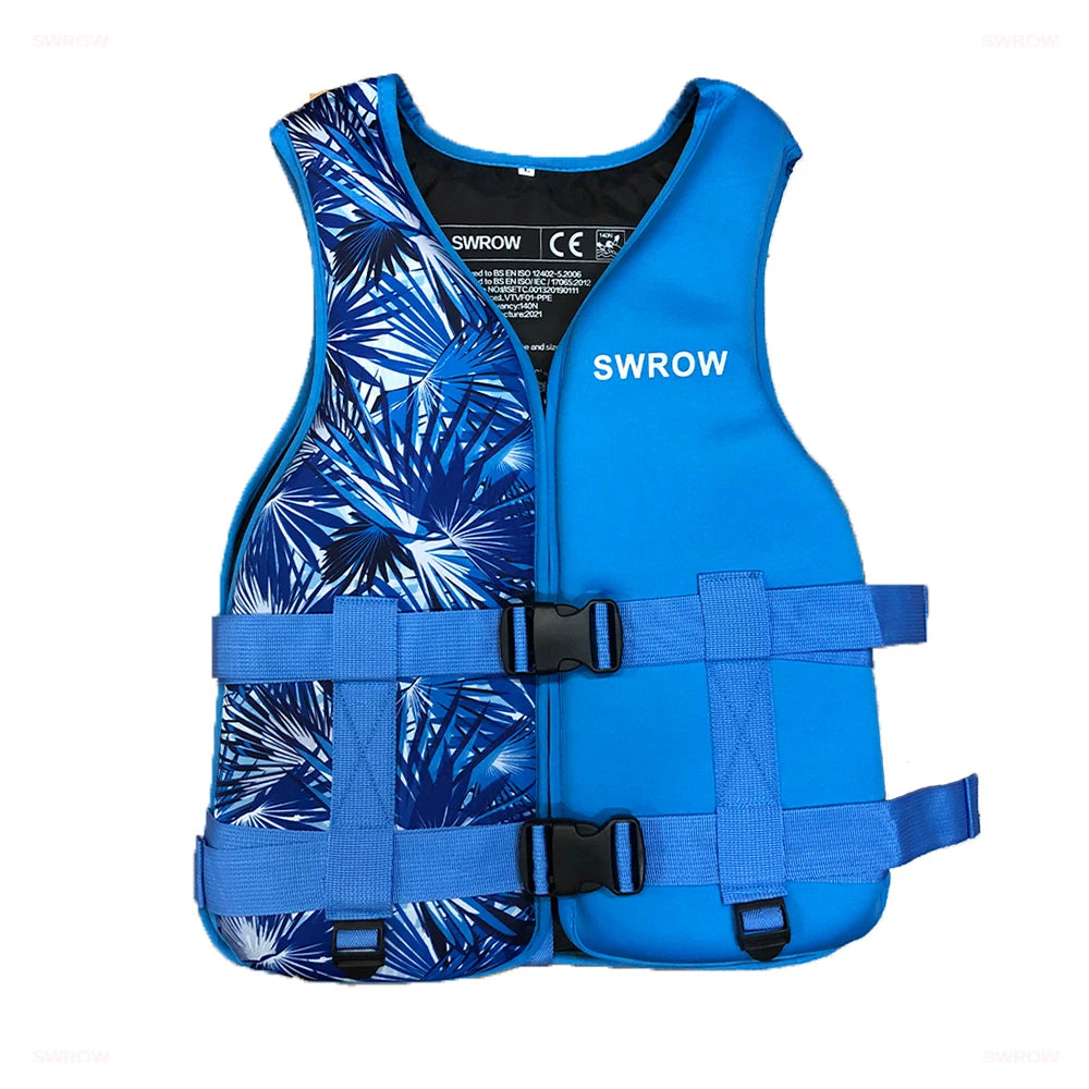 SWROW Neoprene Life Jacket - Buoyancy Vest for Swimming, Boating & Water Sports