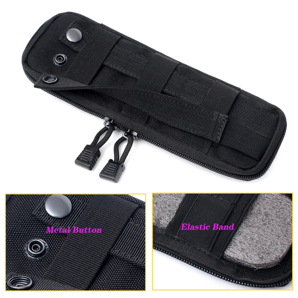 RUIZIH Tactical MOLLE Knife Pouch - EDC Utility Holder for Outdoor & Hunting