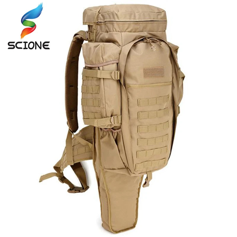 60L Waterproof Military Tactical Backpack - Heavy-Duty Rucksack for Hunting & Camping