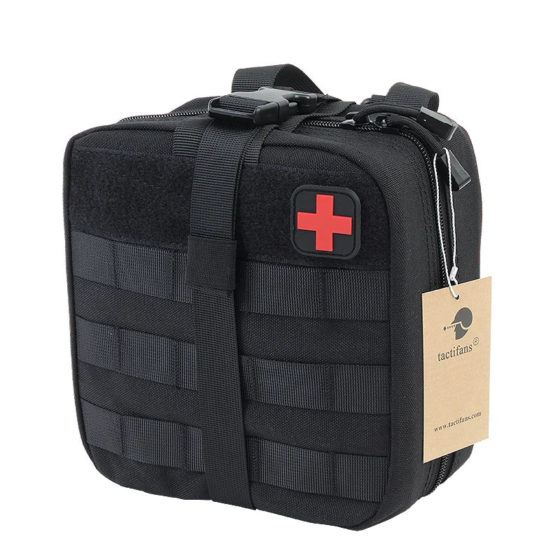 TACTIFANS Tactical First Aid Pouch - MOLLE Compatible IFAK Medical Kit Bag