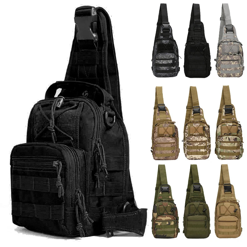 Tactical Sling Bag - Waterproof EDC Shoulder Backpack for Outdoor & Hiking