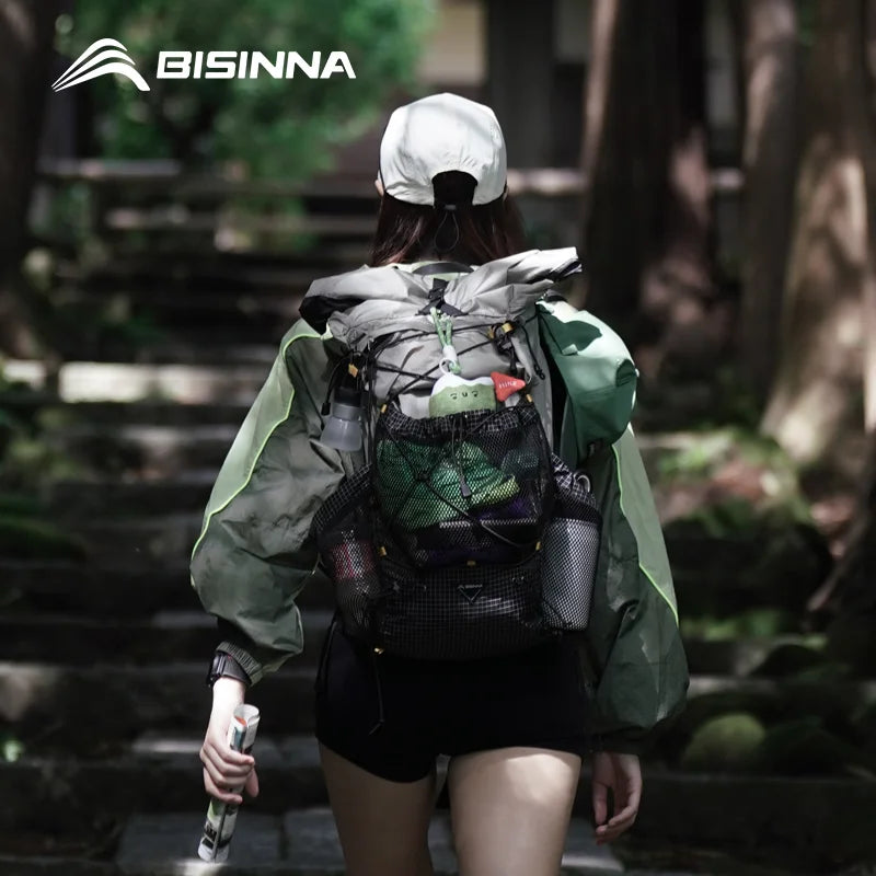 BISINNA 35L Ultralight Camping Backpack - Expandable 25+10L Hiking Pack for Men & Women