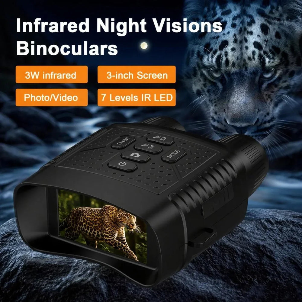 2.5K Digital Night Vision Binoculars - 6x Zoom with Infrared & Tactical Light for Camping