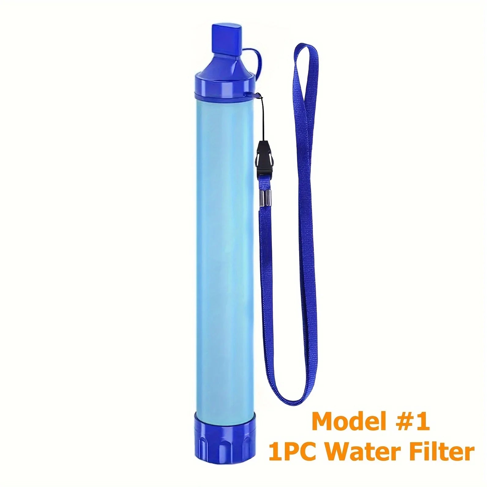 10000 Gallon Outdoor Personal Water Filter, Ultra-Light 0.01 Micron 4-Stage Filter System Portable Water Purifier Survival Straw