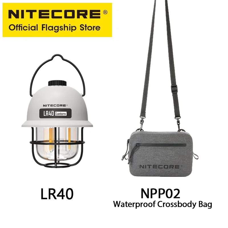 NITECORE LR40 Rechargeable Camping Lantern - 100 Lumen LED Light with Power Bank Function