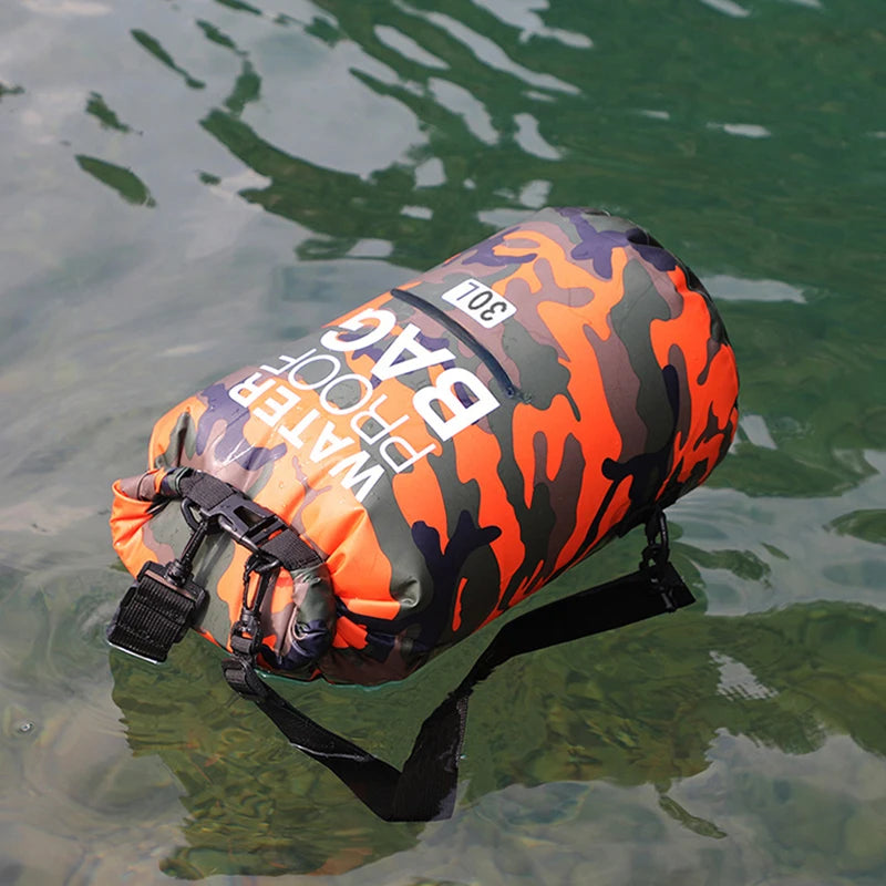 Waterproof Dry Bag Backpack with Wet Separation Pocket - 15L/30L