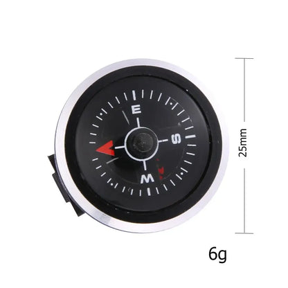 Mini Portable Watch Strap Button Compass for Paracord Bracelets