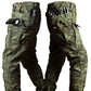 S-6XL 125kg Knee Double Layer Thickened Winter Men Multi Pocket Camouflage Waterproof and Windproof New IX7 Assault Pants