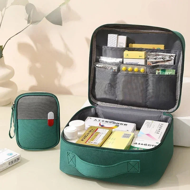 Portable Medical Organizer Bag - Waterproof First Aid Storage Kit