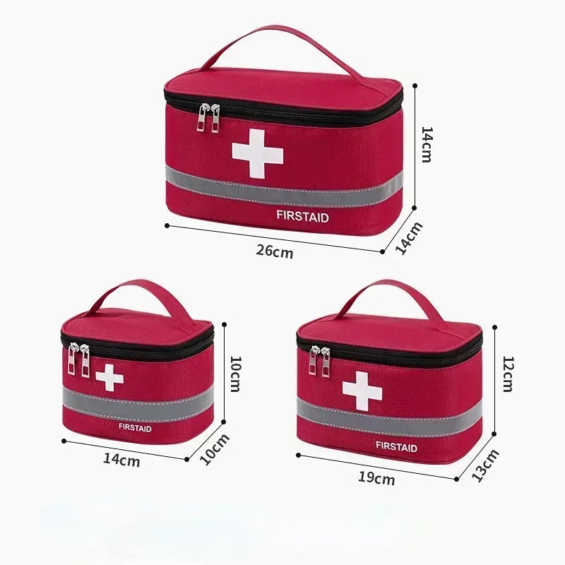 Premium First Aid Kit Organizer - Portable Emergency Medical Storage Bag