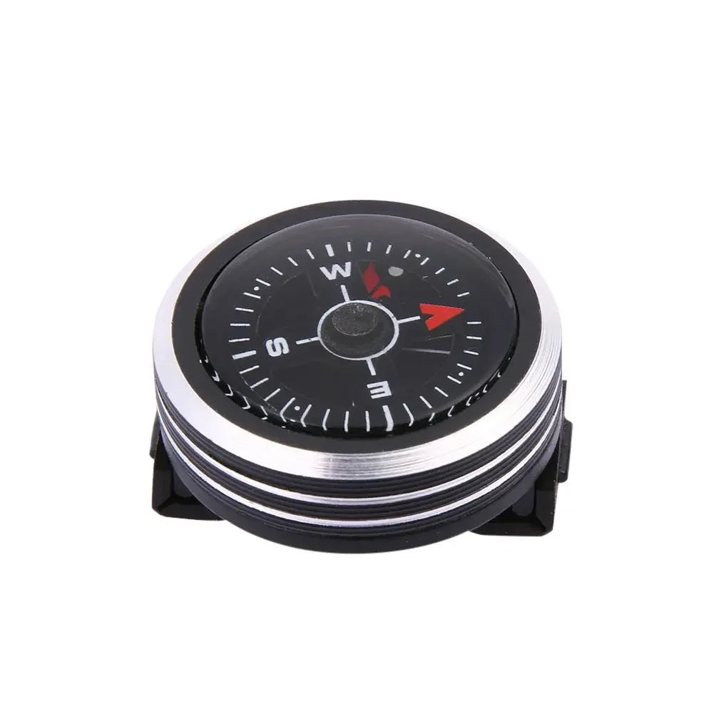 Mini Portable Watch Strap Button Compass for Paracord Bracelets