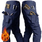 S-6XL 125kg Knee Double Layer Thickened Winter Men Multi Pocket Camouflage Waterproof and Windproof New IX7 Assault Pants