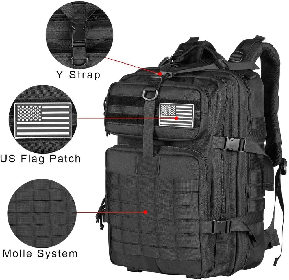 ReFire Gear Tactical Backpack - 30L/45L MOLLE Assault Pack for Hiking & Survival