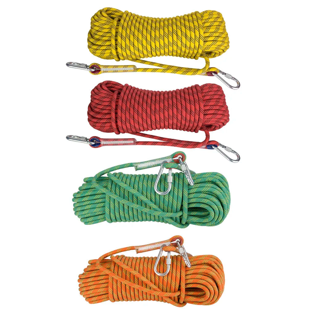 12mm 30m Outdoor Rock Climbing Escape Rope 12mm Diameter Safety Survival Cord