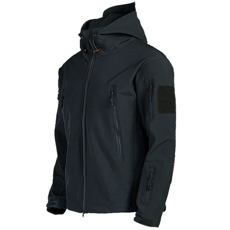 Men's Tactical Soft Shell Jacket - Windproof Waterproof Military Combat Coat