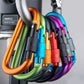 Aluminum Screw Gate Carabiner Clips - 4 Pack Heavy Duty Hiking Hooks