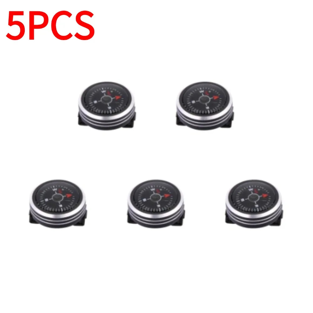 Mini Portable Watch Strap Button Compass for Paracord Bracelets
