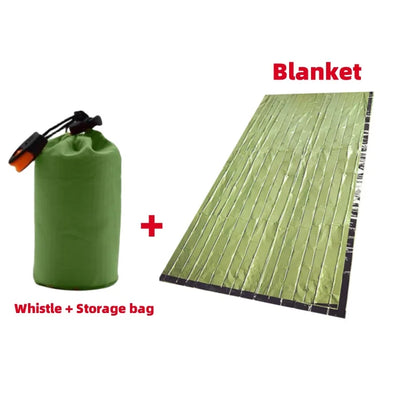Mylar Emergency Sleeping Bag - Waterproof Thermal Survival Blanket