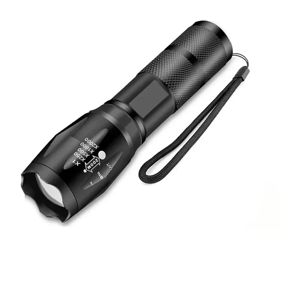 NEWBIRTH 1200 Lumen LED Flashlight - Rechargeable Tactical Torch with 5 Modes & Zoom