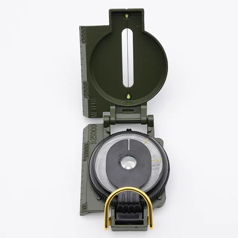 Professional Waterproof Metal Compass - High Precision Navigation for Hiking & Mountaineering