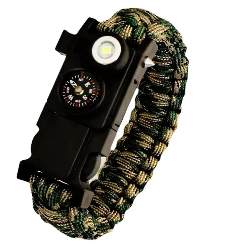LED Paracord Survival Bracelet - Waterproof Emergency 550 Cord with Light