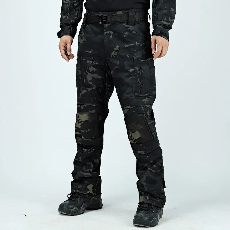 Men's Waterproof Tactical Cargo Pants - Multi-Pocket Combat Trousers