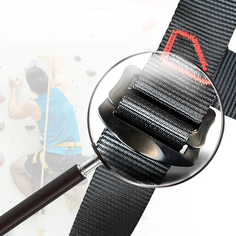 Professional Rock Climbing Half-Body Harness - Safety Belt for Mountaineering & Aerial Sports