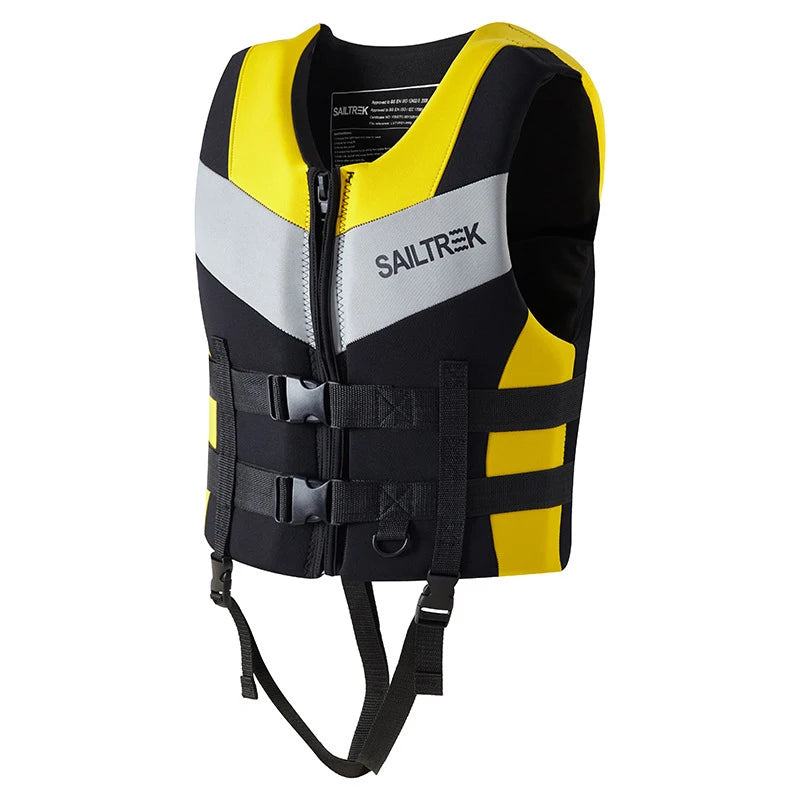 SWROW Neoprene Life Vest - Water Sports Safety Jacket for Kayaking, Skiing & Boating
