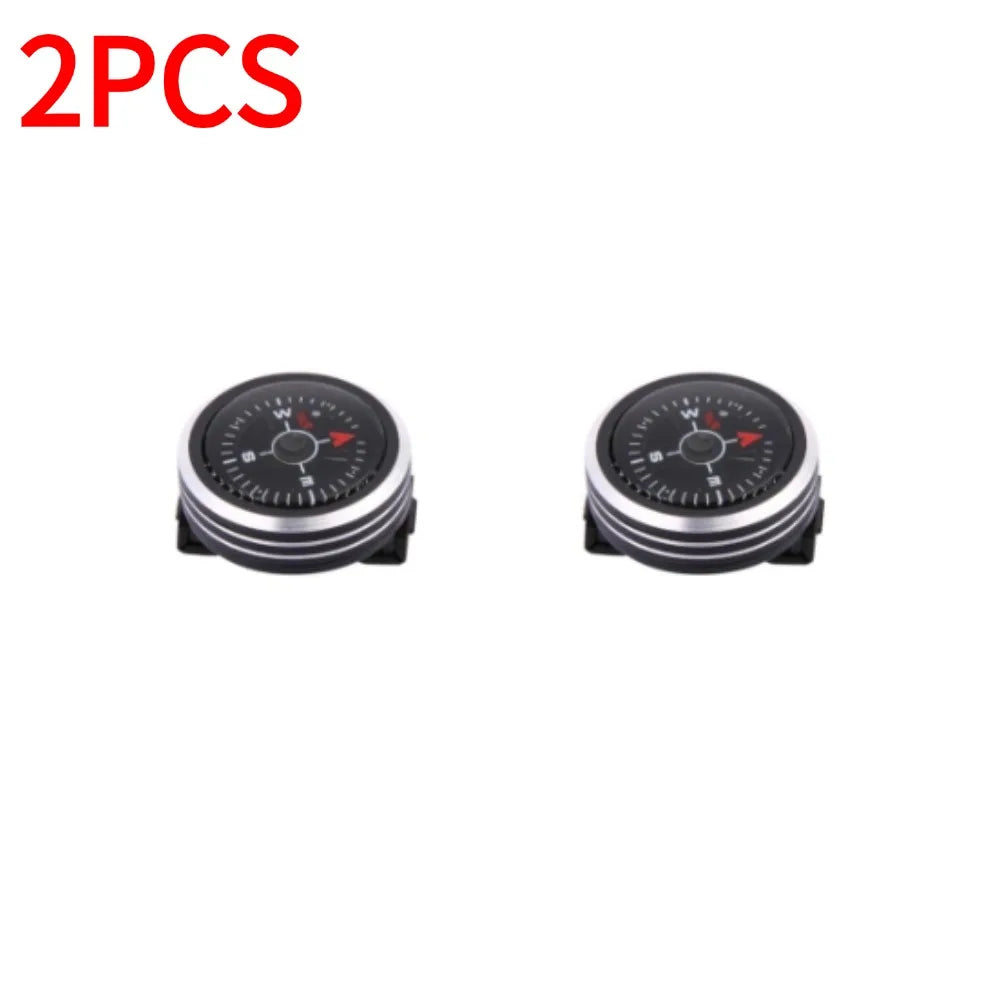 Mini Portable Watch Strap Button Compass for Paracord Bracelets