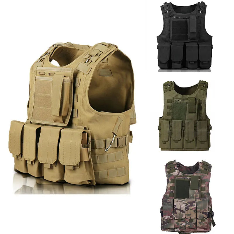 Tactical MOLLE Assault Vest - Professional Airsoft & Hunting Gear