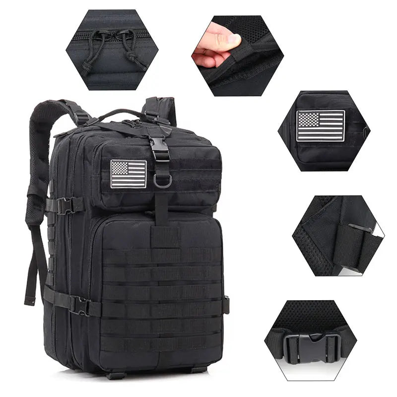 ReFire Gear Tactical Backpack - 30L/45L MOLLE Assault Pack for Hiking & Survival