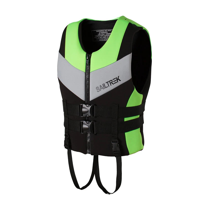 SWROW Neoprene Life Vest - Water Sports Safety Jacket for Kayaking, Skiing & Boating