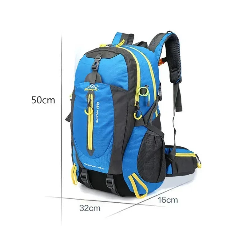 40L Hiking Backpack - Water-Resistant Outdoor Travel Daypack for Men & Women