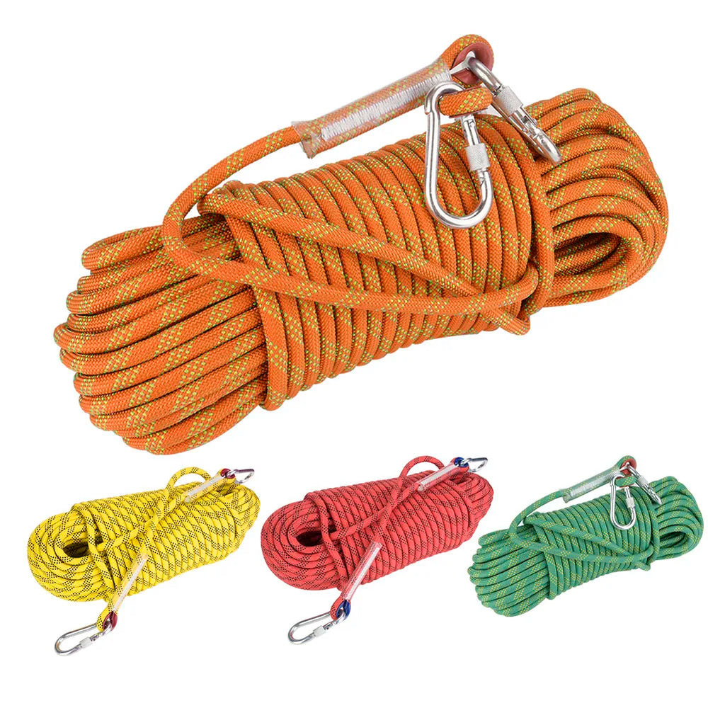 12mm 30m Outdoor Rock Climbing Escape Rope 12mm Diameter Safety Survival Cord