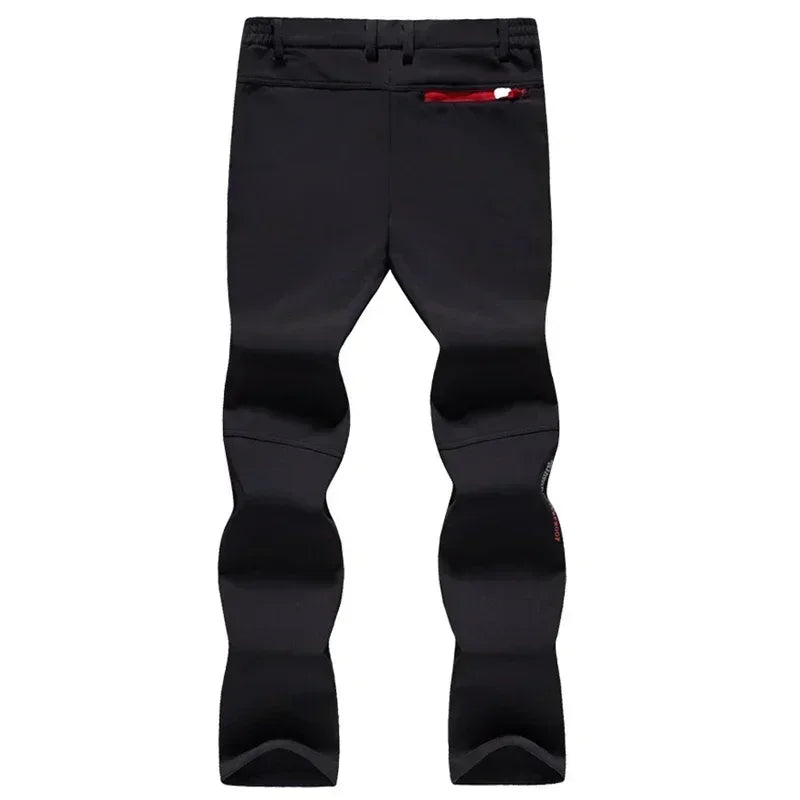 Men's Winter Fleece-Lined Tactical Hiking Pants - Outdoor Work & Climbing Trousers