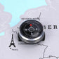 Mini Portable Watch Strap Button Compass for Paracord Bracelets