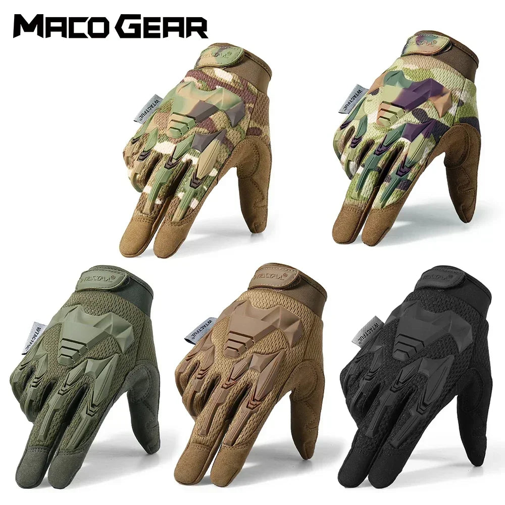 Tactical Full Finger Gloves - Combat & Outdoor Sports